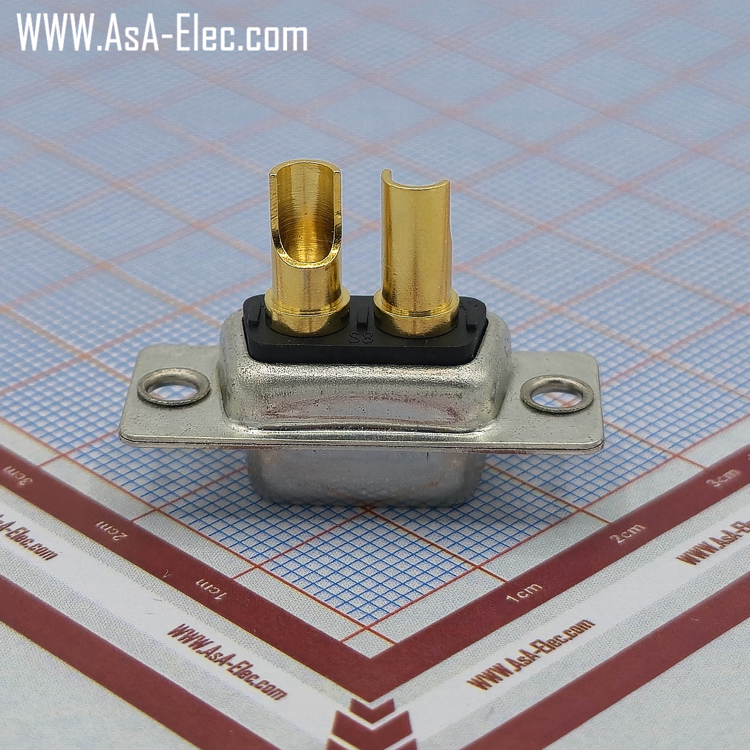 POWER D-SUB 2V2 SOLDER CUP-FEMALE